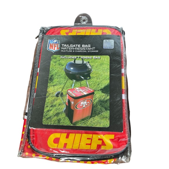 NFL Kansas City Chiefs Water Resistant Multi-Use & Charcoal Storage Bag NWT - Picture 6 of 8